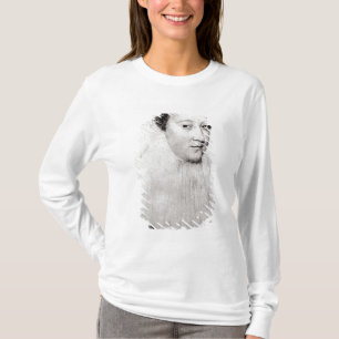 Camiseta Maria, reina de escocés en el luto blanco, 1560