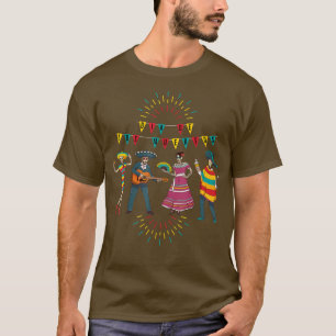 Camiseta Mariachi Dia De Los Muertos