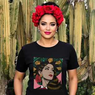Camiseta Mariachi Mexicana Mes Patrio Música Pop Art