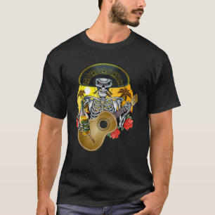 Camiseta Mariachi Skeleton Dia De Los Muertos Día de De