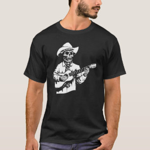 Camiseta Mariachi Skeleton Dia De Los Muertos Día Mexicano 