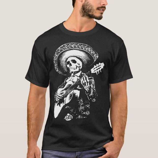 Camiseta Mariachi skull (Anverso)