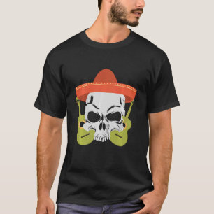 Camiseta Mariachi Sombrero Guitars El Día De