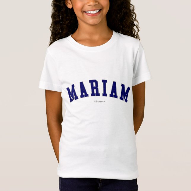 Camiseta Mariam (Anverso)
