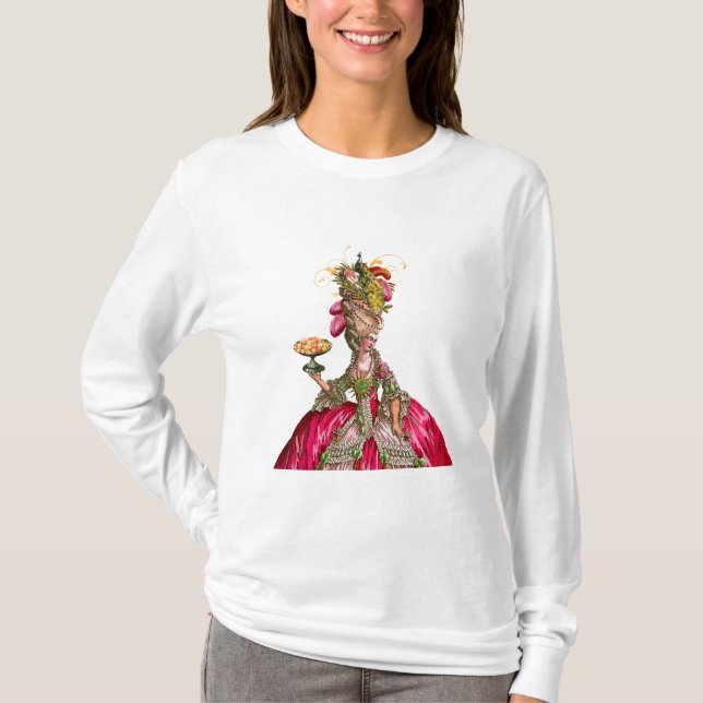 Camiseta Mariana Antoinette pavo real (Anverso)