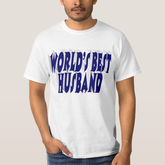 Camiseta Marido con texto azul oscuro (Anverso)