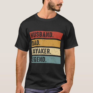 Camiseta Marido Dad Kayaker Kayaking Kayak Paddling Bote