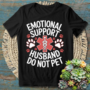 Camiseta Marido de apoyo emocional - No Mascota - Gracioso