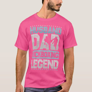 Camiseta Marido de artes marciales papá Leyenda de Kickboxi