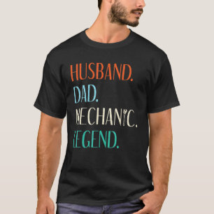 Camiseta Marido de garaje Papá Mecánico Leyenda Reparar Mec