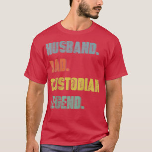 Camiseta Marido de hombre papá Custodian leyenda de padre v