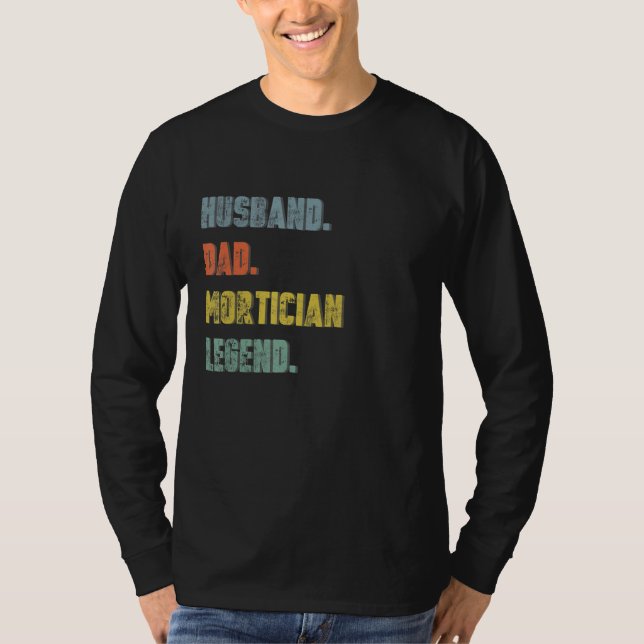 Camiseta Marido de hombre papá Mortician Leyenda de padre v (Anverso)