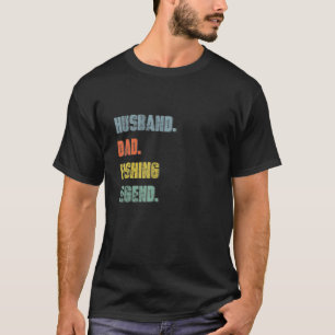 Camiseta Marido de hombre papá pescador leyenda vintage Día
