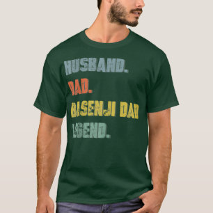 Camiseta Marido de hombres papá Basenji papá legendó padre 