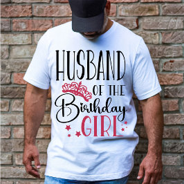 Camiseta Marido de la familia personalizada Chica de cumple