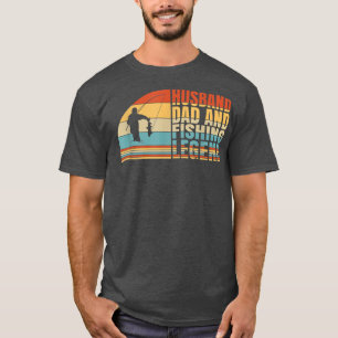 Camiseta Marido De Los Hombres, Padre Y Leyenda Pesquera, P