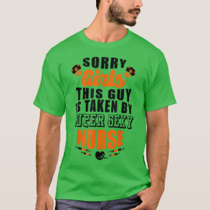 Camiseta Marido de novio de enfermera Super Sey (negro)