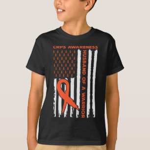 Camiseta Marido De Un Guerrero Crps Conciencia Mes Naranja