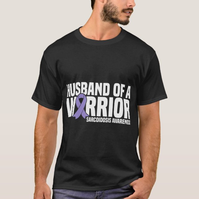 Camiseta Marido de un guerrero Sarcoidosis Sensibilización (Anverso)