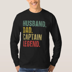 Camiseta Marido de vela papá Capitán Leyenda Retro de Vinta