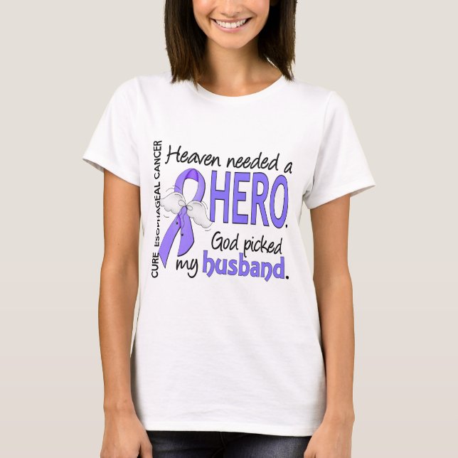 Camiseta Marido del esófago del cáncer del héroe necesario (Anverso)