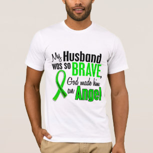 Camiseta Marido del linfoma Non-Hodgkin del ángel 1