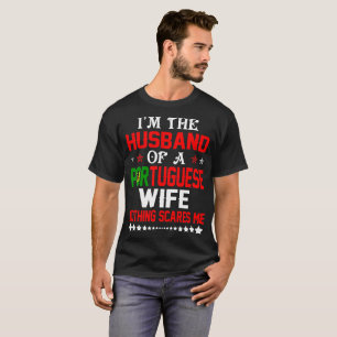 Camiseta Marido del regalo portugués de la tarjeta del dí