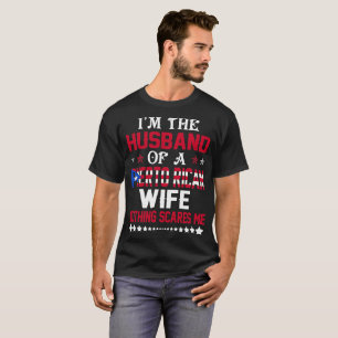Camiseta Marido del regalo puertorriqueño de la tarjeta del
