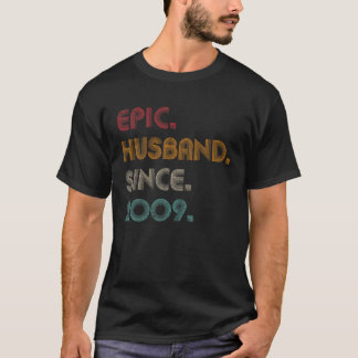 Camiseta Marido Épico De Los Hombres Desde 2009 - 13º Anniv