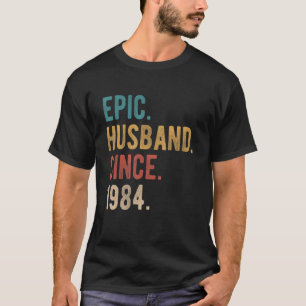 Camiseta Marido épico desde 1984 38º Aniversario Boda F