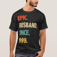 Marido épico Desde 1999 Ropa Vintage Retro Anniv