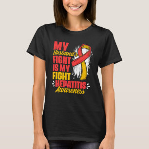 Camiseta Marido lucha contra mi lucha contra Hepa Warrior H