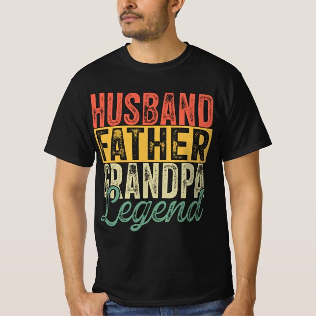 Camiseta Marido Padre Abuelo Leyenda (Anverso)
