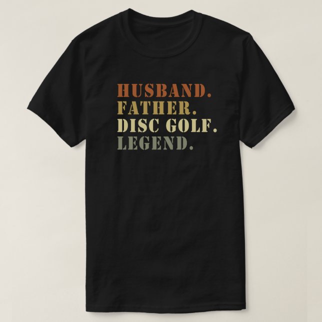 Camiseta Marido Padre Disco Leyenda Golf Frisbee Lover (Diseño del anverso)