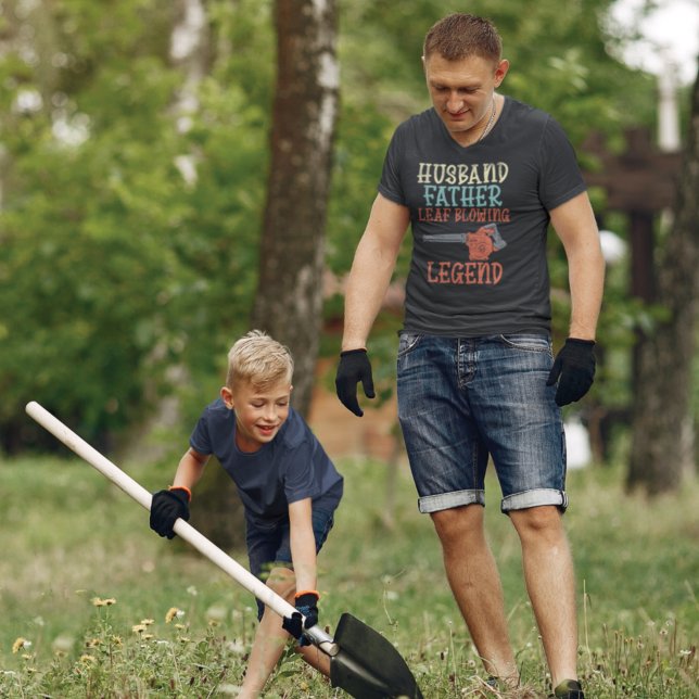 Camiseta Marido Padre Leaf Blower Legend (Subido por el creador)