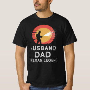 Camiseta Marido papá Fireman Legend