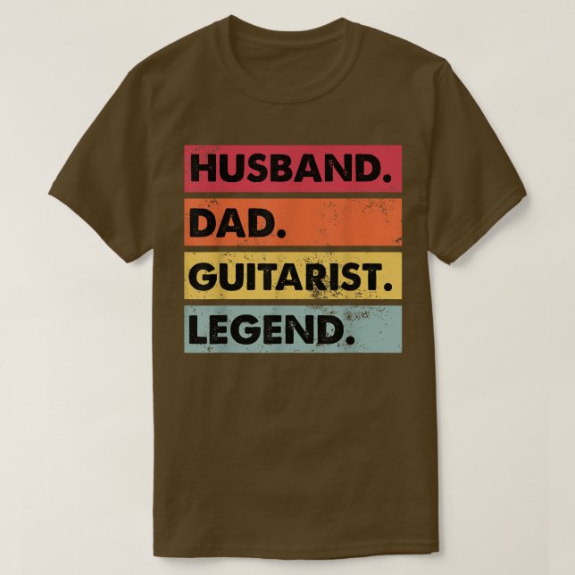Camiseta Marido Papá Guitariano Leyenda Funny Guitar Player (Diseño del anverso)