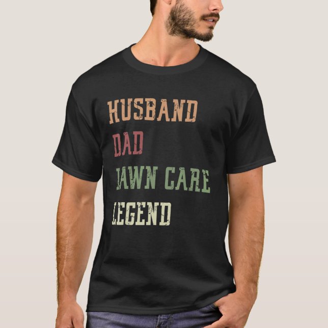 Camiseta Marido papá Lawn Care Legend (Anverso)