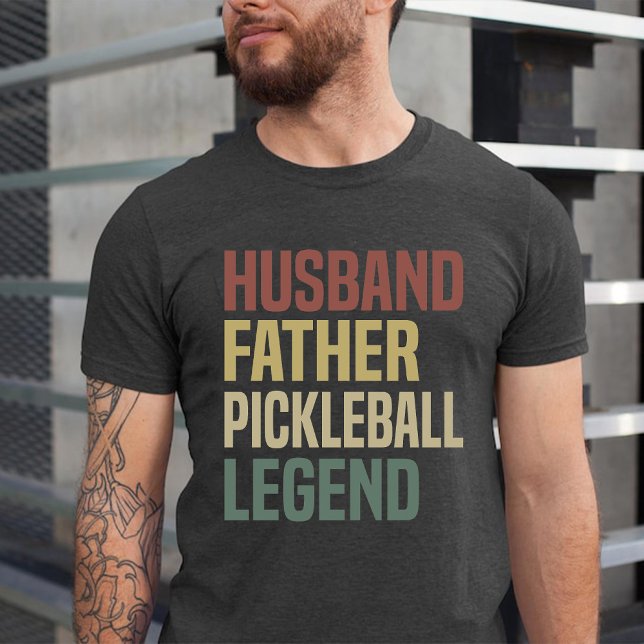 Camiseta Marido papá Pickleball Legend | Pickleball retro (Husband Dad Pickleball Legend | Retro Pickleball T-Shirt)