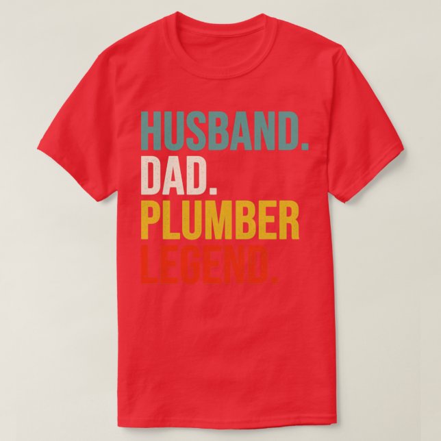 Camiseta Marido papá Plumber Legend (Diseño del anverso)