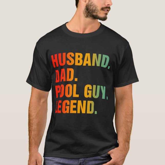 Camiseta Marido papá Pool Guy Legend (Anverso)