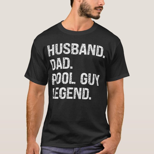 Camiseta Marido papá Pool Guy Legend 1 (Anverso)