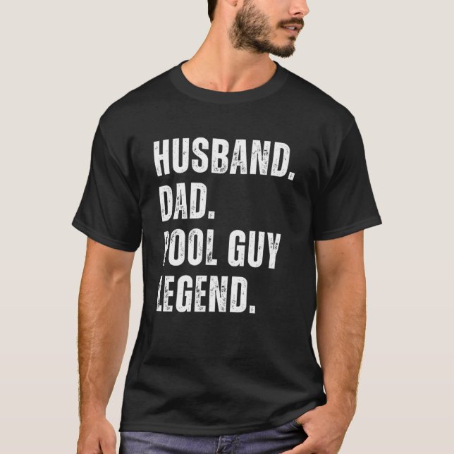 Camiseta Marido papá Pool Guy Legend 10 (Anverso)