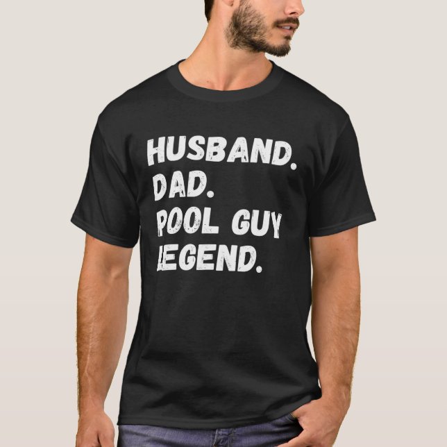 Camiseta Marido papá Pool Guy Legend 12 (Anverso)