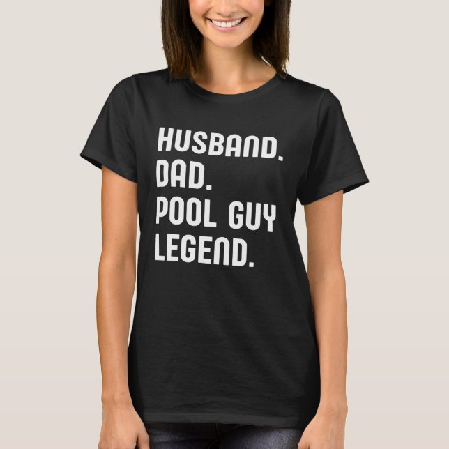 Camiseta Marido papá Pool Guy Legend 3 (Anverso)