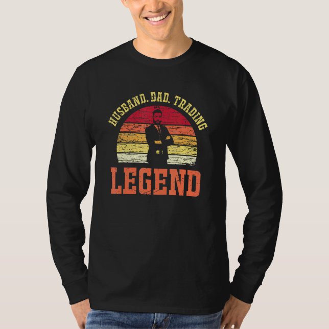Camiseta Marido Papá Trading Leyenda de la propiedad Crypto (Anverso)