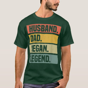 Camiseta Marido Papá Vegan Leyenda Pro Vegan Funny Vegetari