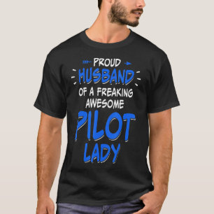 Camiseta Marido piloto del instructor de vuelo de avión