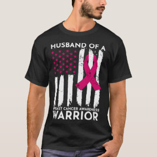 Camiseta Marido Rosa De Un Mes De Conciencia Sobre El Cánce