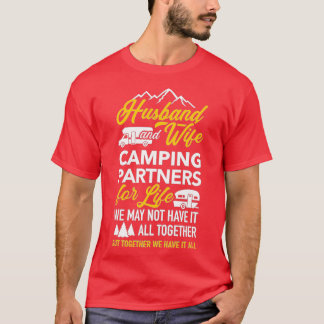 Camiseta Marido y esposa camping compañeros de vida RV
